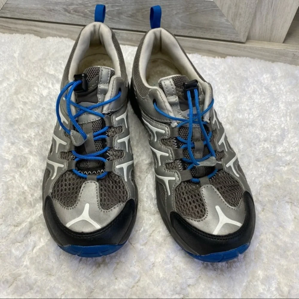 Speedo Sneakers Mens Gray and Blue Running Shoes Workout Sz 9